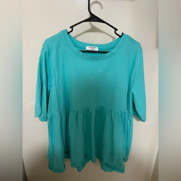 ✨Women’s Zenana Short Sleeve Top Size 3X - Picture 1 of 7